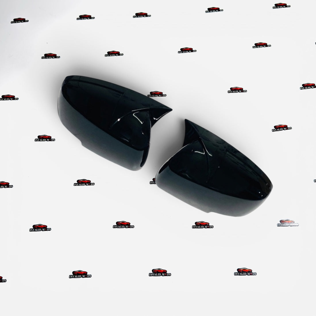 Maruti Suzuki Brezza Batman Style Mirror Covers | Gloss Black ABS | Compatible with 2022+ Models