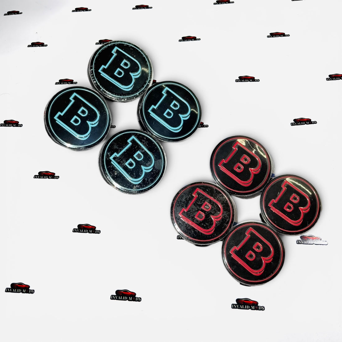 Mercedes-Benz Brabus Wheel Center Caps | Premium Aftermarket Set of 4 | Multiple Colour Options