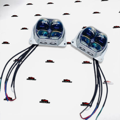 AES Bi-LED Turbo SV 3.0 Projector Headlights with Laser-4 Technology | High Performance LED Upgrade