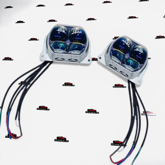 AES Bi-LED Turbo SV 3.0 Projector Headlights with Laser-4 Technology | High Performance LED Upgrade