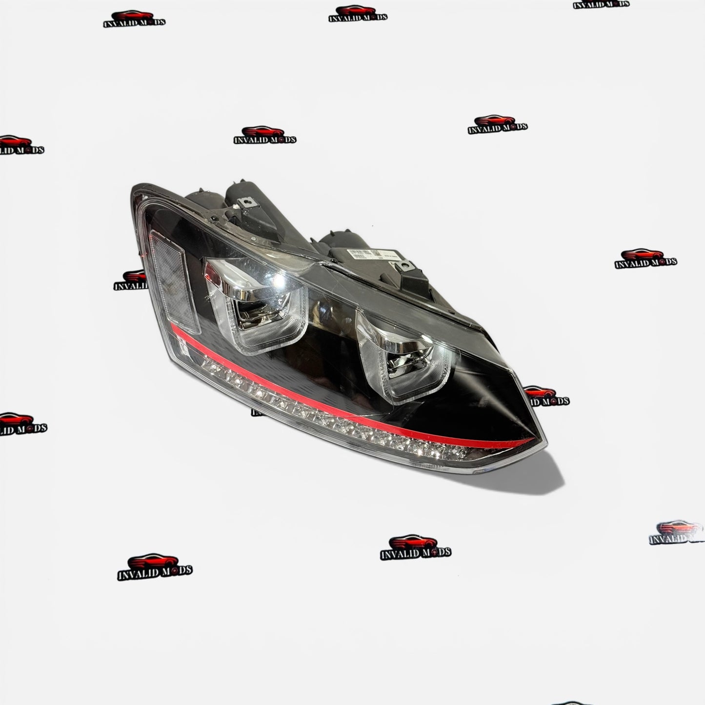 Volkswagen Polo UU Style Red Line Projector Headlights – Aftermarket LED Headlamp Upgrade