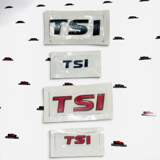TSI Rear Emblem Sticker | OEM-Type Badge in Multiple Colour Options