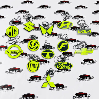Neon Fluorescent Car Mirror Hanging for All Cars – Stylish Car Interior Accessory