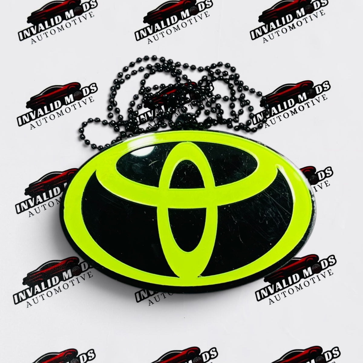 Neon Fluorescent Car Mirror Hanging for All Cars – Stylish Car Interior Accessory