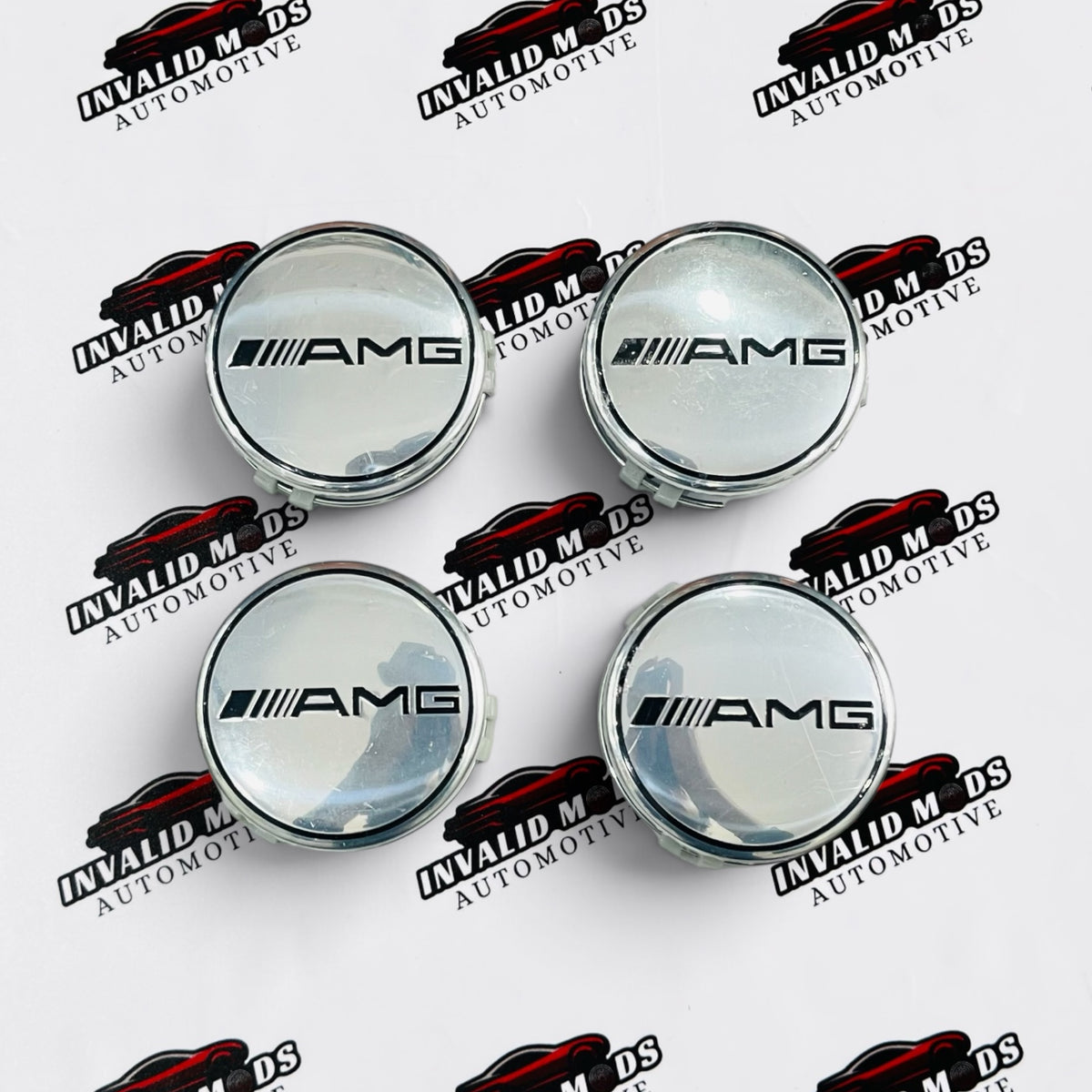 Mercedes-AMG Wheel Center Caps | Outer Diameter (75.8mm) | Set of 4