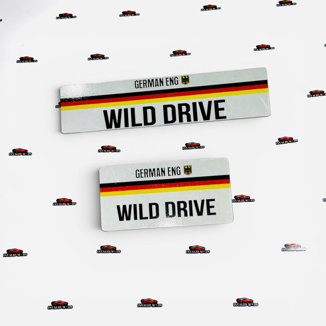 German Style Number Plate | Premium European Design | Universal Decorative License Plate
