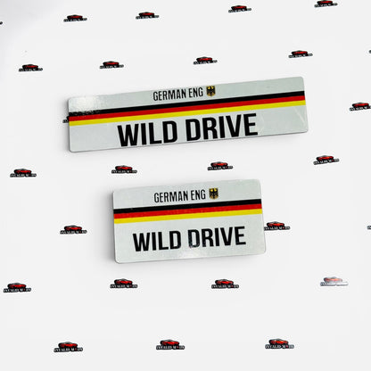 German Style Number Plate | Premium European Design | Universal Decorative License Plate