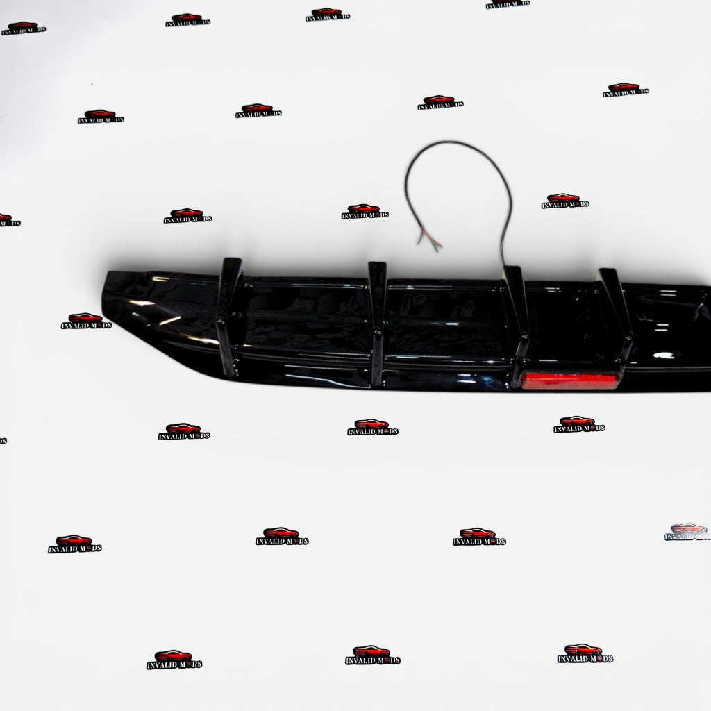 VW Virtus 6-Fin Rear Diffuser with Brake Light