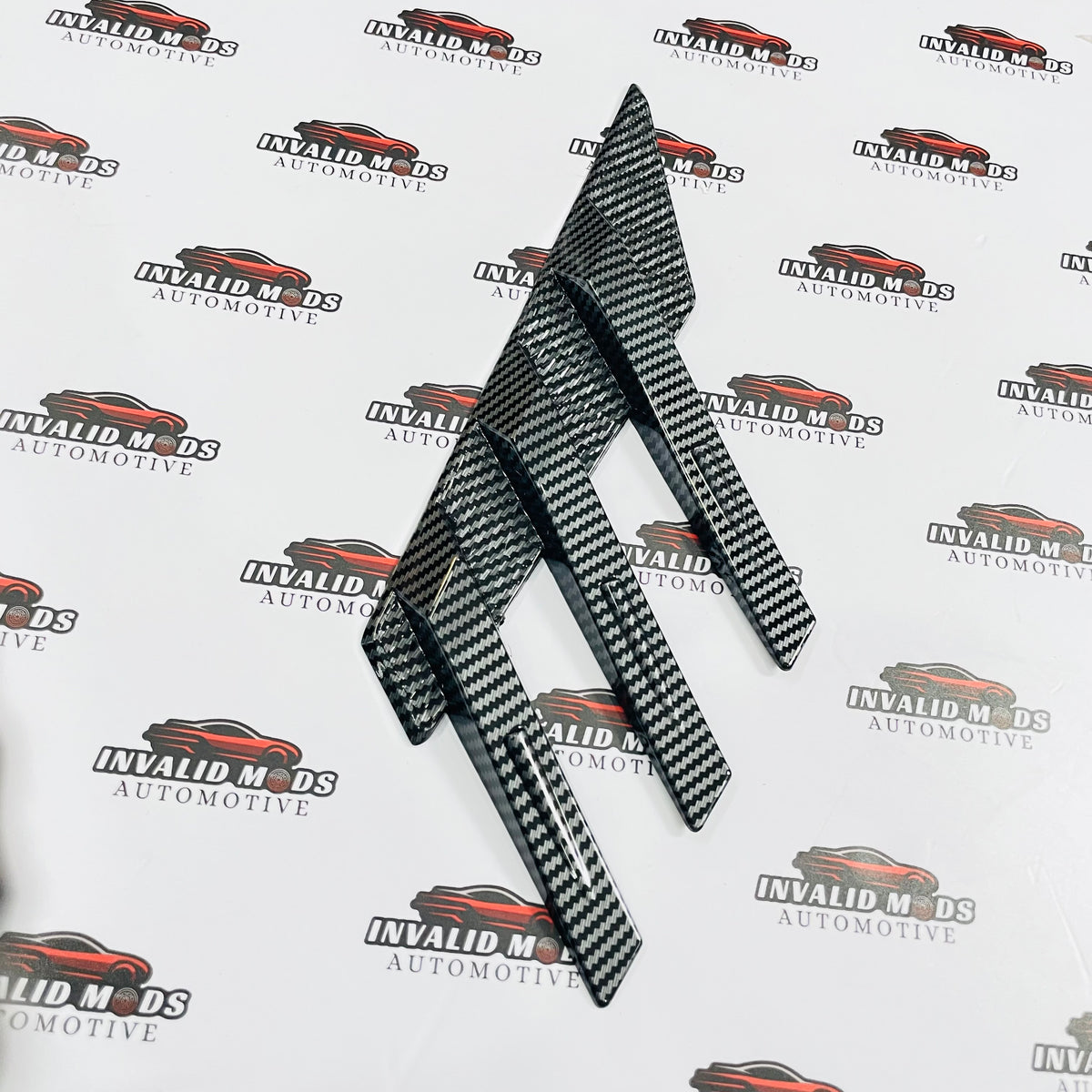 Universal Rear Windshield Spoiler Fins / Side Door Fins | Roof Window Air Splitters