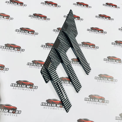 Universal Rear Windshield Spoiler Fins / Side Door Fins | Roof Window Air Splitters