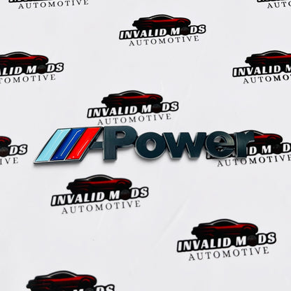 M Power Style Rear Emblem | OEM-Style Performance Badge Upgrade