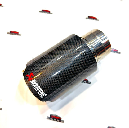 Akrapovic Single Gloss Carbon Fiber Exhaust Tip – High-Performance Car Upgrade