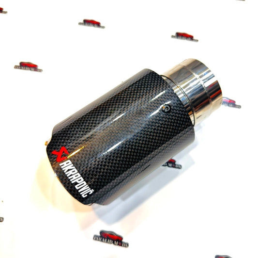 Akrapovic Single Gloss Carbon Fiber Exhaust Tip – High-Performance Car Upgrade