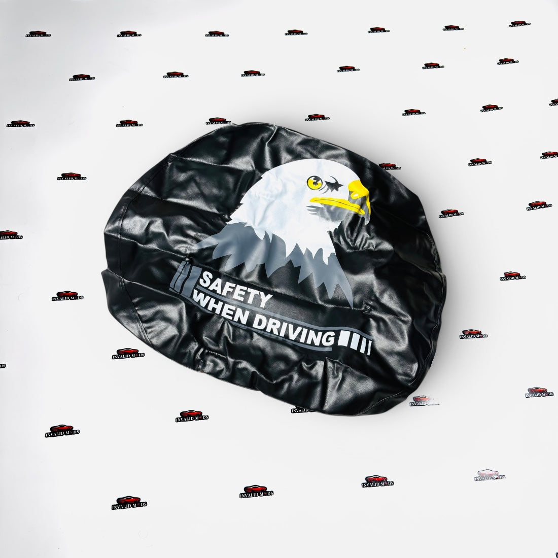 Universal Stepney Cover | Premium Leather Finish Spare Wheel Cover with Printed Designs