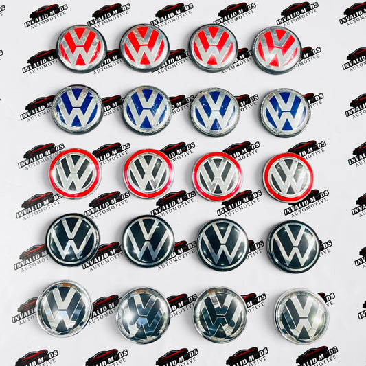 Volkswagen Wheel Center Caps – Premium Set of 4 Outer Diameter (65mm) | Fits For VW Polo,Vento,Jetta,Passat,Tiguan