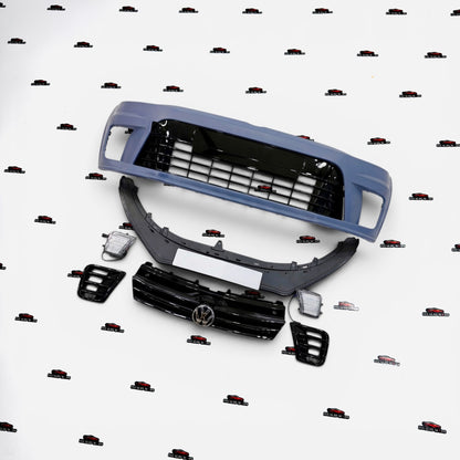 Volkswagen Polo & Vento WRC Style Front Bumper Kit with DRL Lights | Aftermarket Upgrade