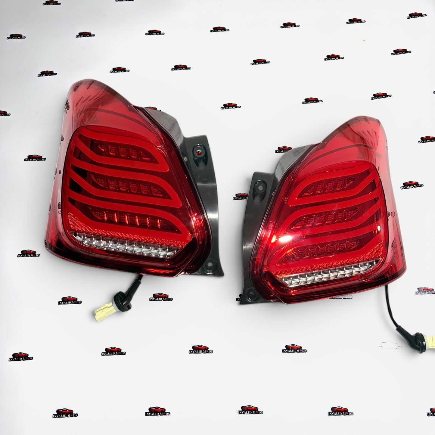Swift Benz-Style LED Aftermarket Tail Lights | Compatible With Type-3 Models | Red & Full Smoke