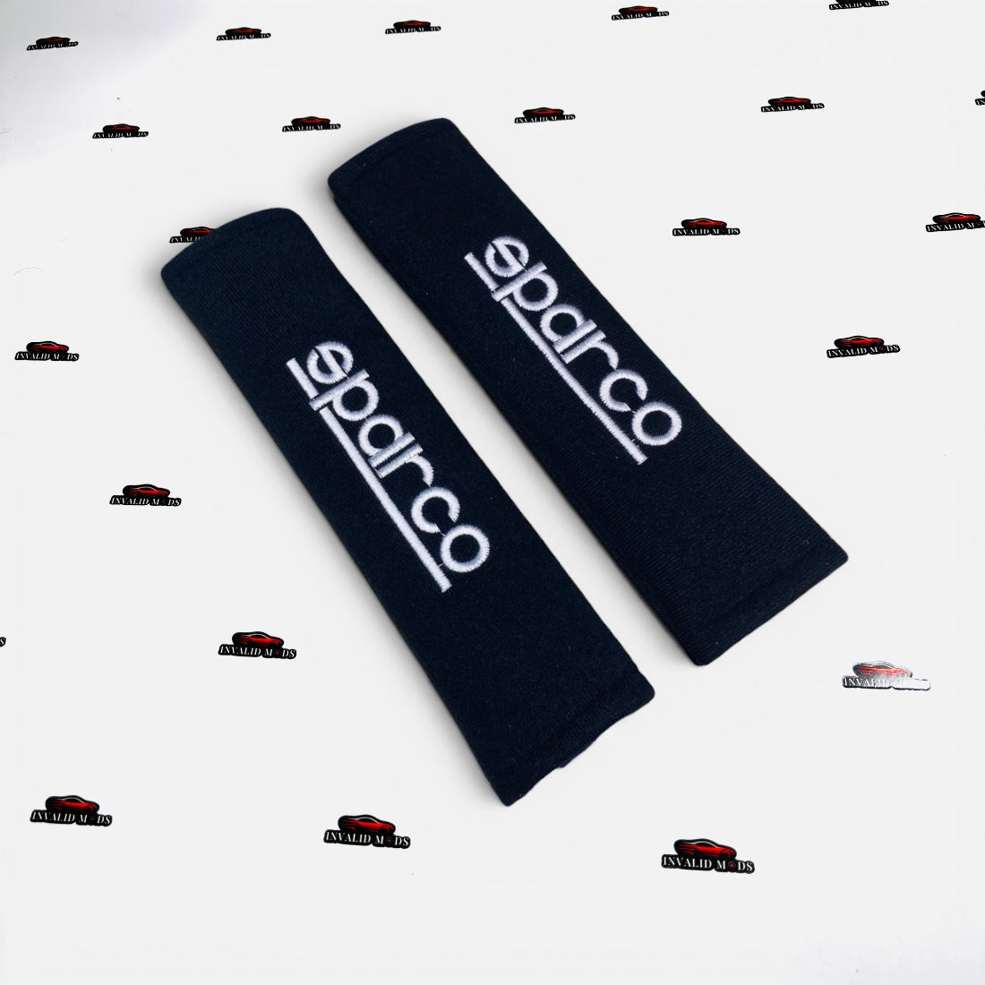 Universal Sparco Seat Belt Pads | Soft Shoulder Comfort Cushions