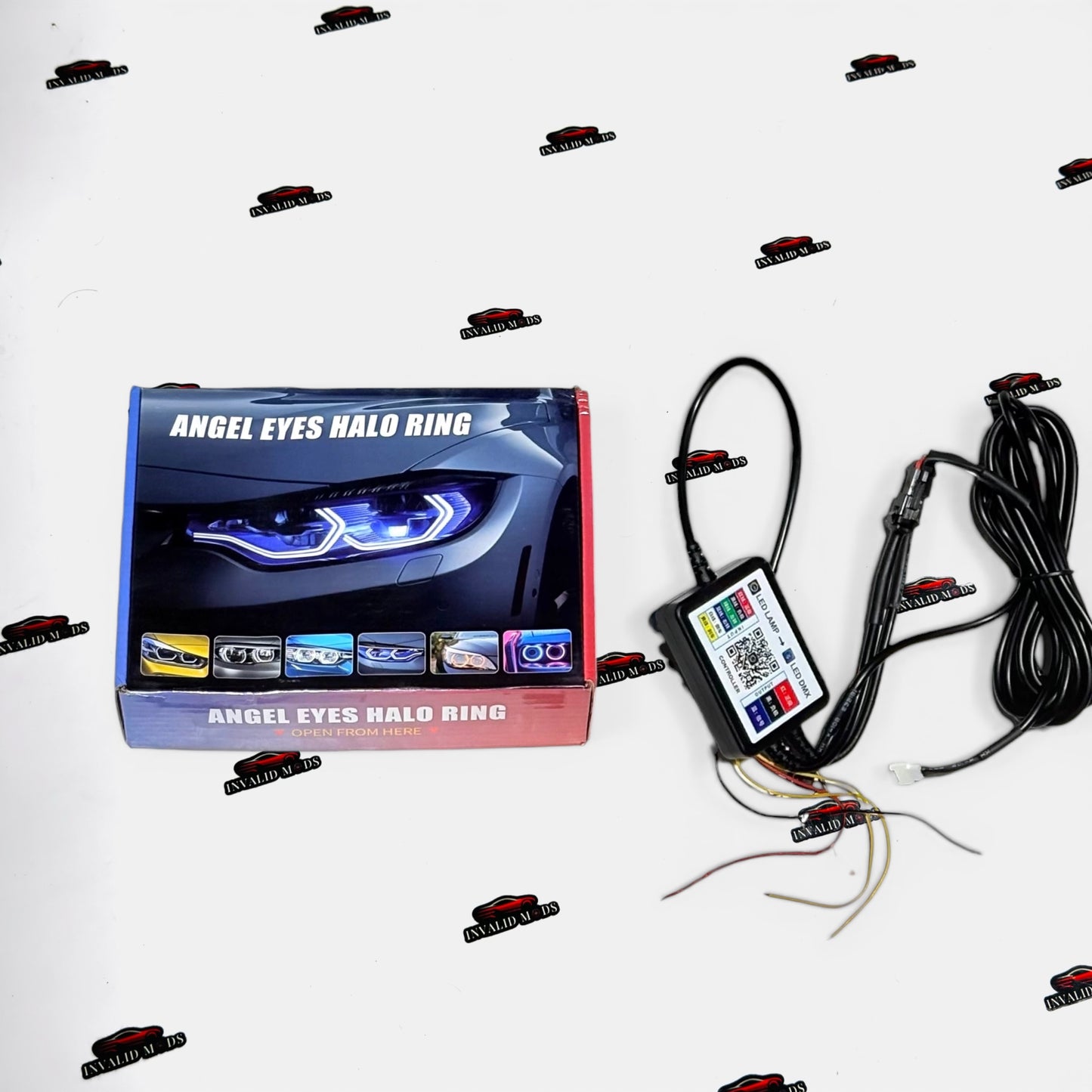 Universal LED Angel Eyes Halo Ring DRL Kit | Premium Headlight Upgrade for Cars