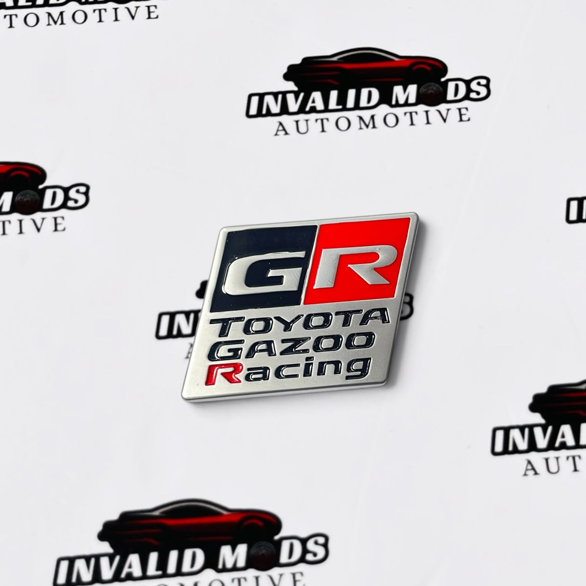Toyota GR Gazoo Racing Trapezoid Emblem | Premium Metal Badge