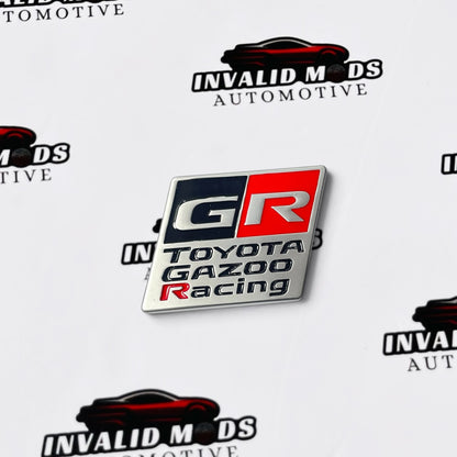 Toyota GR Gazoo Racing Trapezoid Emblem | Premium Metal Badge