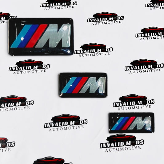 BMW M Performance Wheel & Steering Badge Set | Premium Rim and Steering Emblems