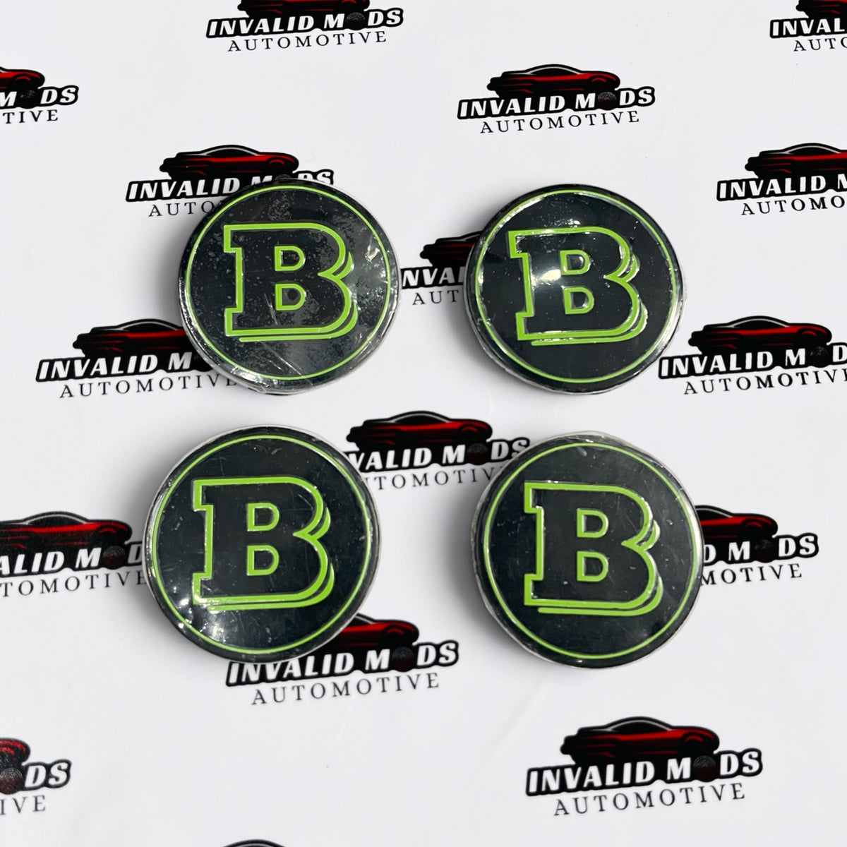 Mercedes-Benz BRABUS Style Wheel Center Caps | Outer Diameter (76.6mm) | Set of 4