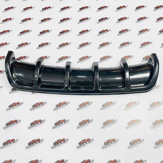 Universal 6 Fin Rear Diffuser | Gloss Black ABS Car Bumper Diffuser
