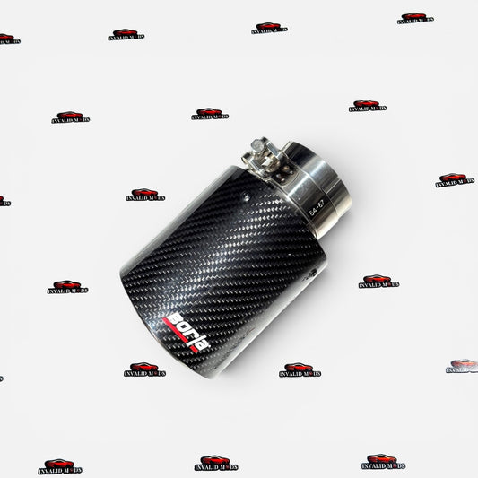 Borla Carbon Fiber Exhaust Tip | Universal 64mm Inlet Stainless Steel Exhaust Tip