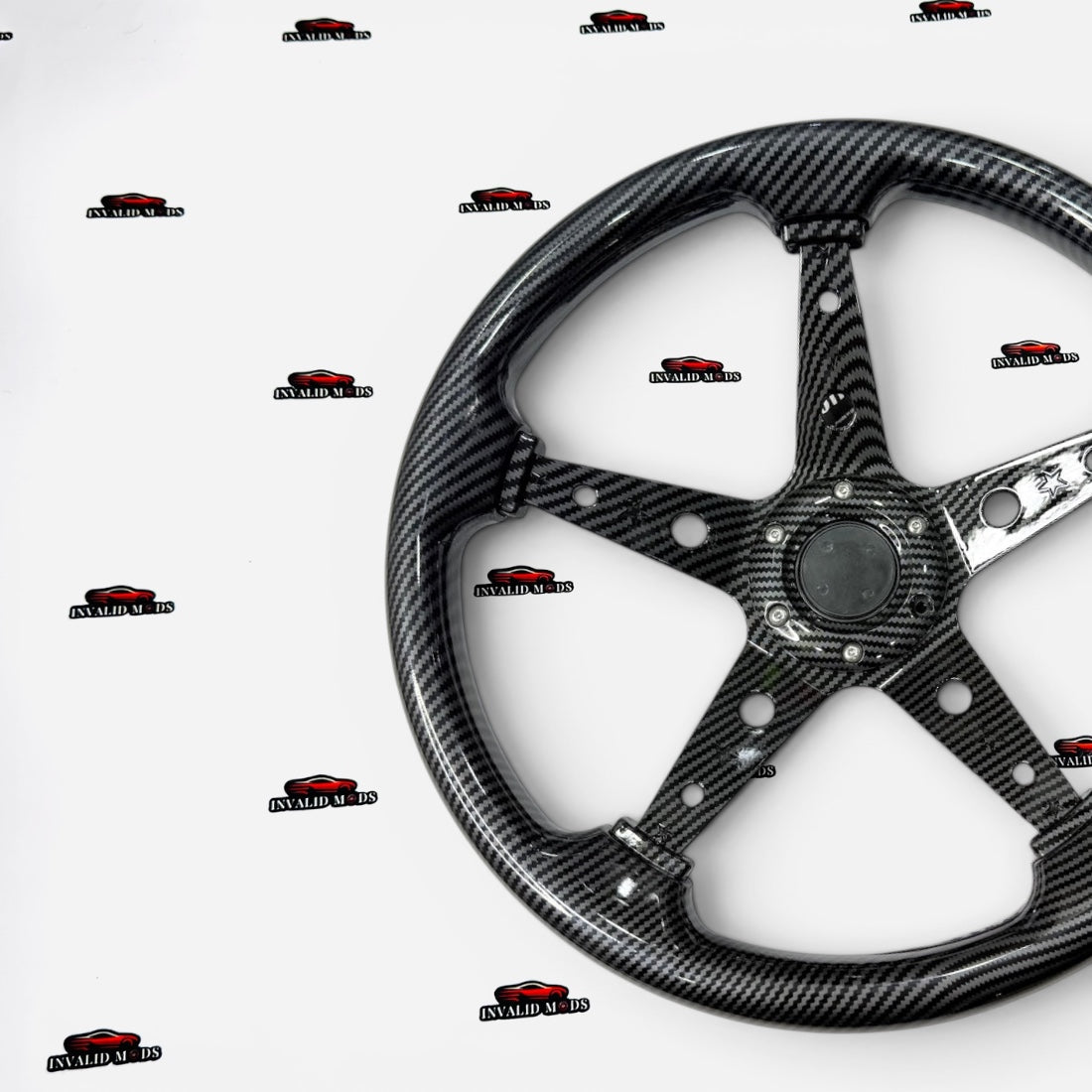 SPARCO 14-Inch Carbon 5-Spoke Steering Wheel | Universal Racing Performance Upgrade