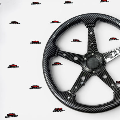 SPARCO 14-Inch Carbon 5-Spoke Steering Wheel | Universal Racing Performance Upgrade
