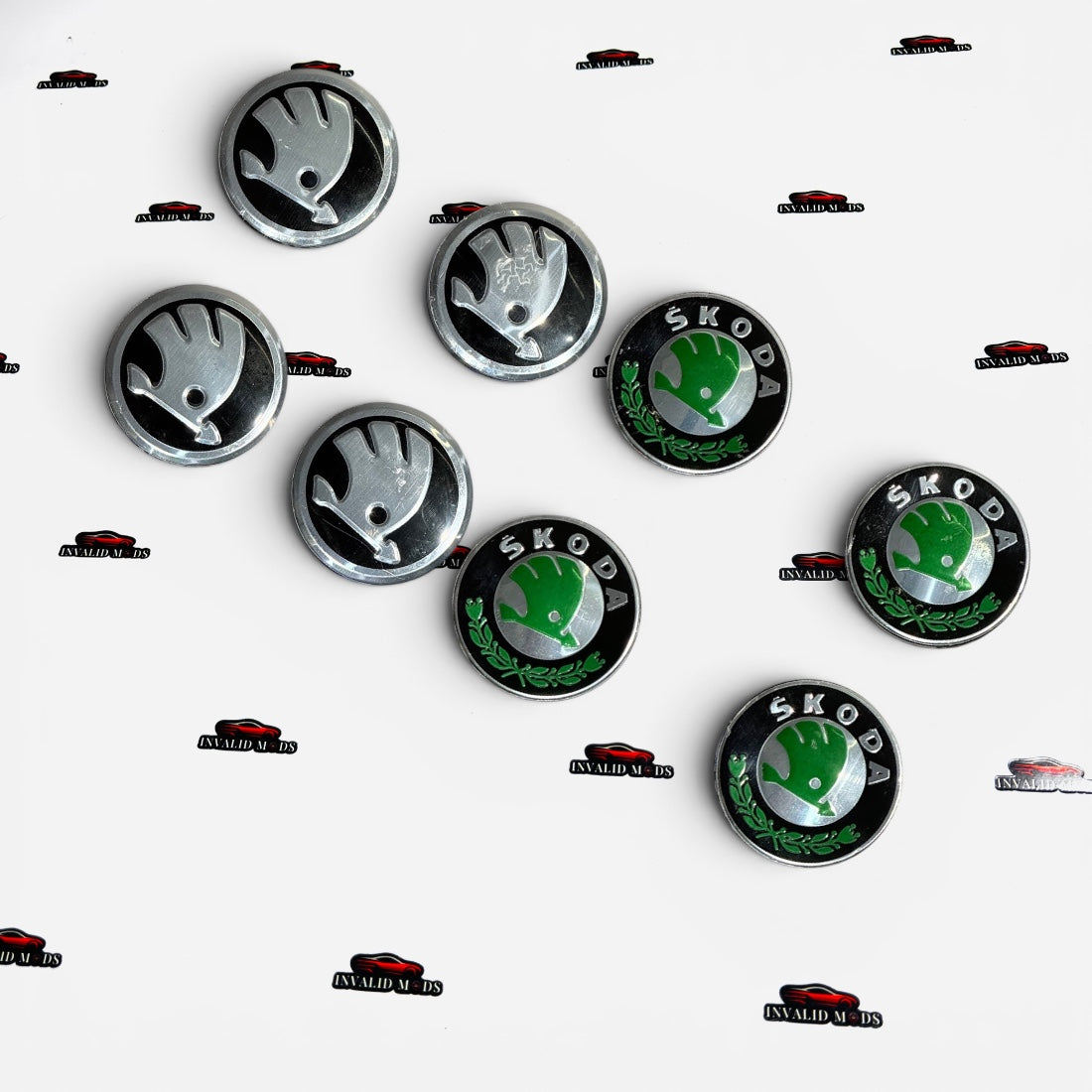Skoda OEM-Style Wheel Caps Set of 4 | Premium Two Colour Options