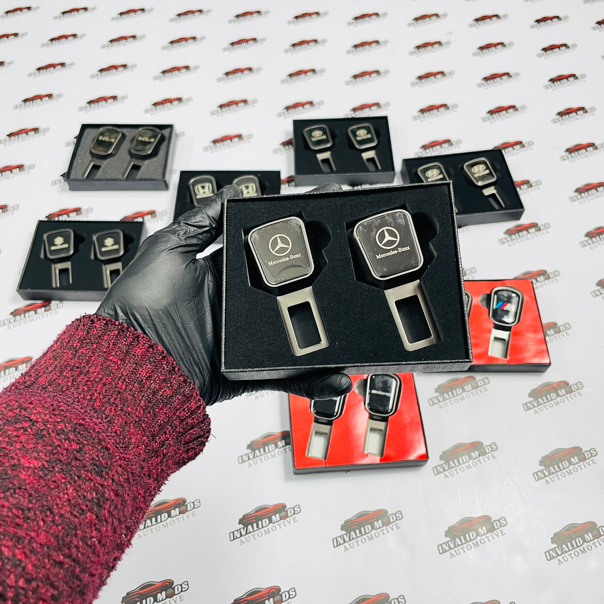 Seat Belt Buckle Clips (Pair) | Fits BMW,Mercedes,Audi,Toyota,Honda,Suzuki,Hyundai & kia