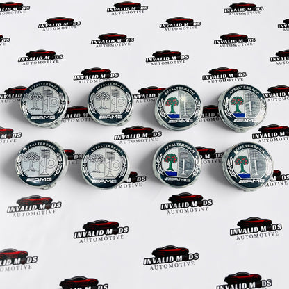 AMG Traditional Affalterbach Wheel Center Caps (77mm) | Mercedes-Benz Alloy Wheel Caps – Set of 4