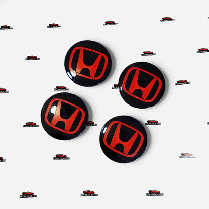 Honda 69mm Wheel Center Caps Set of 4 | Premium Replacement Alloy Wheel Hub Caps