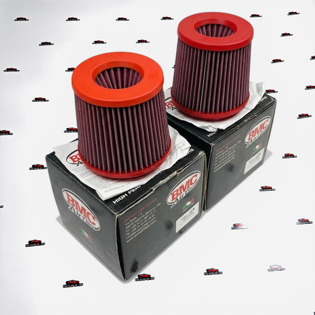 BMC 2.5 Inch Dual Direct Induction Air Filter | High-Flow Performance Intake (Universal Fit)