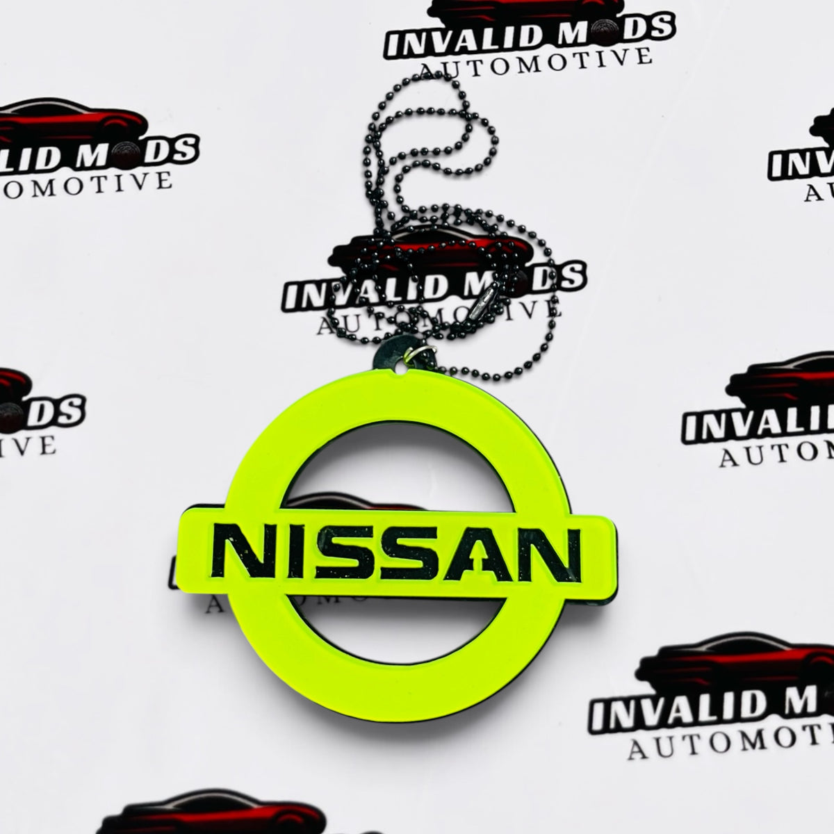 Neon Fluorescent Car Mirror Hanging for All Cars – Stylish Car Interior Accessory