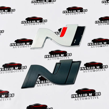 N Line 3D Metal Sticker | Universal Aftermarket Car Emblem Badge