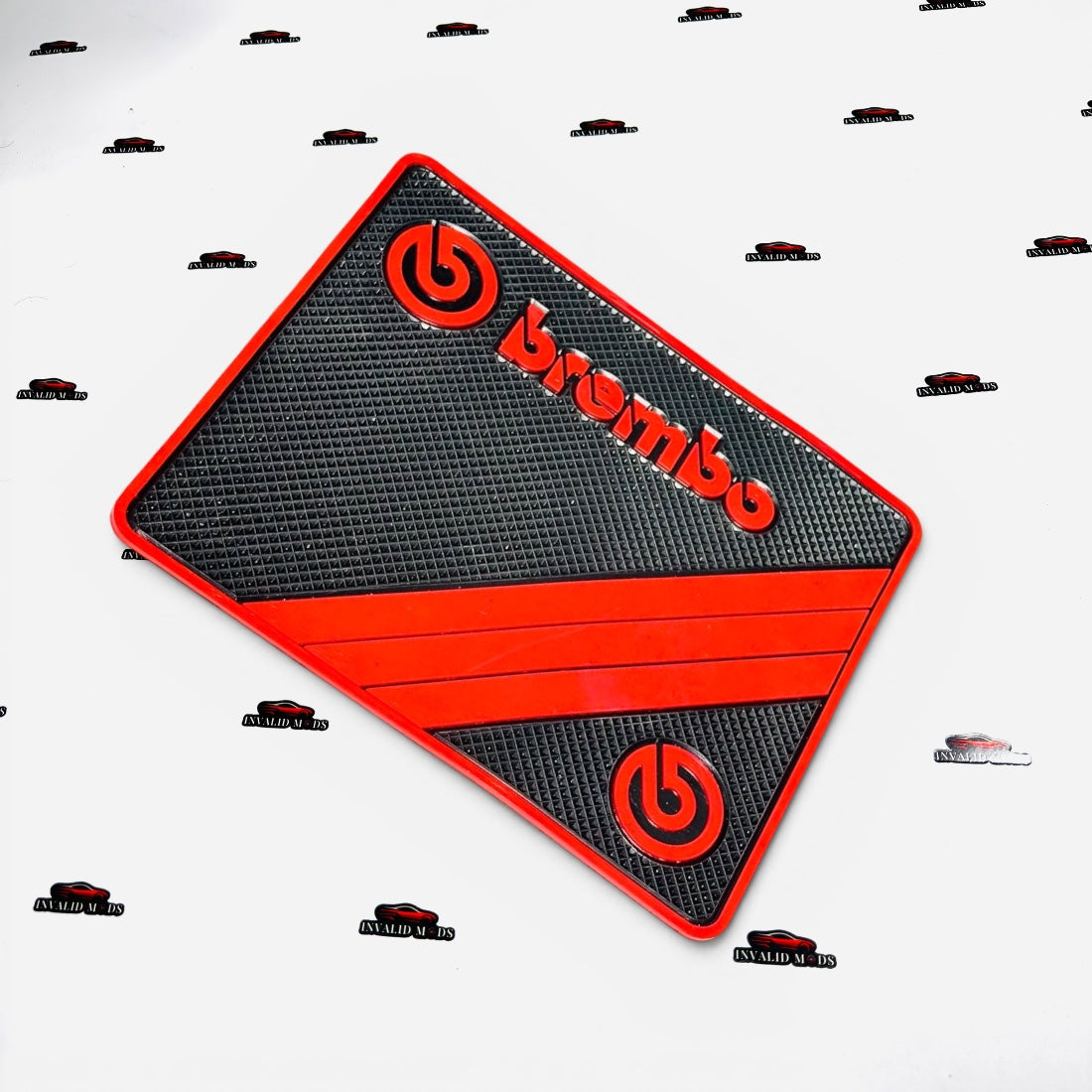 Brembo Anti Slip Car Dashboard Mat | Premium Grip Pad Interior Accessory