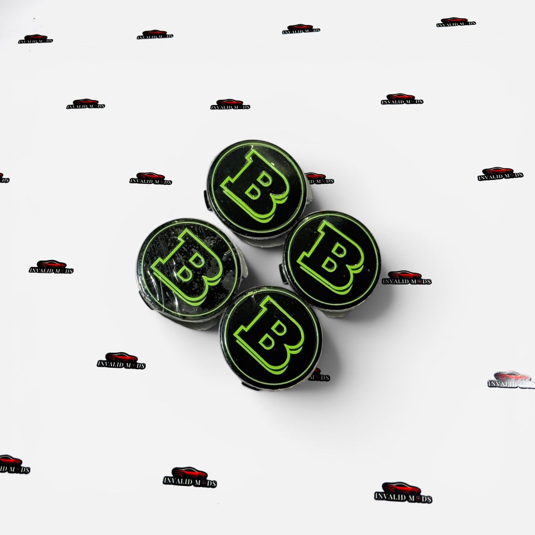 Mercedes-Benz Brabus Wheel Center Caps | Premium Aftermarket Set of 4 | Multiple Colour Options