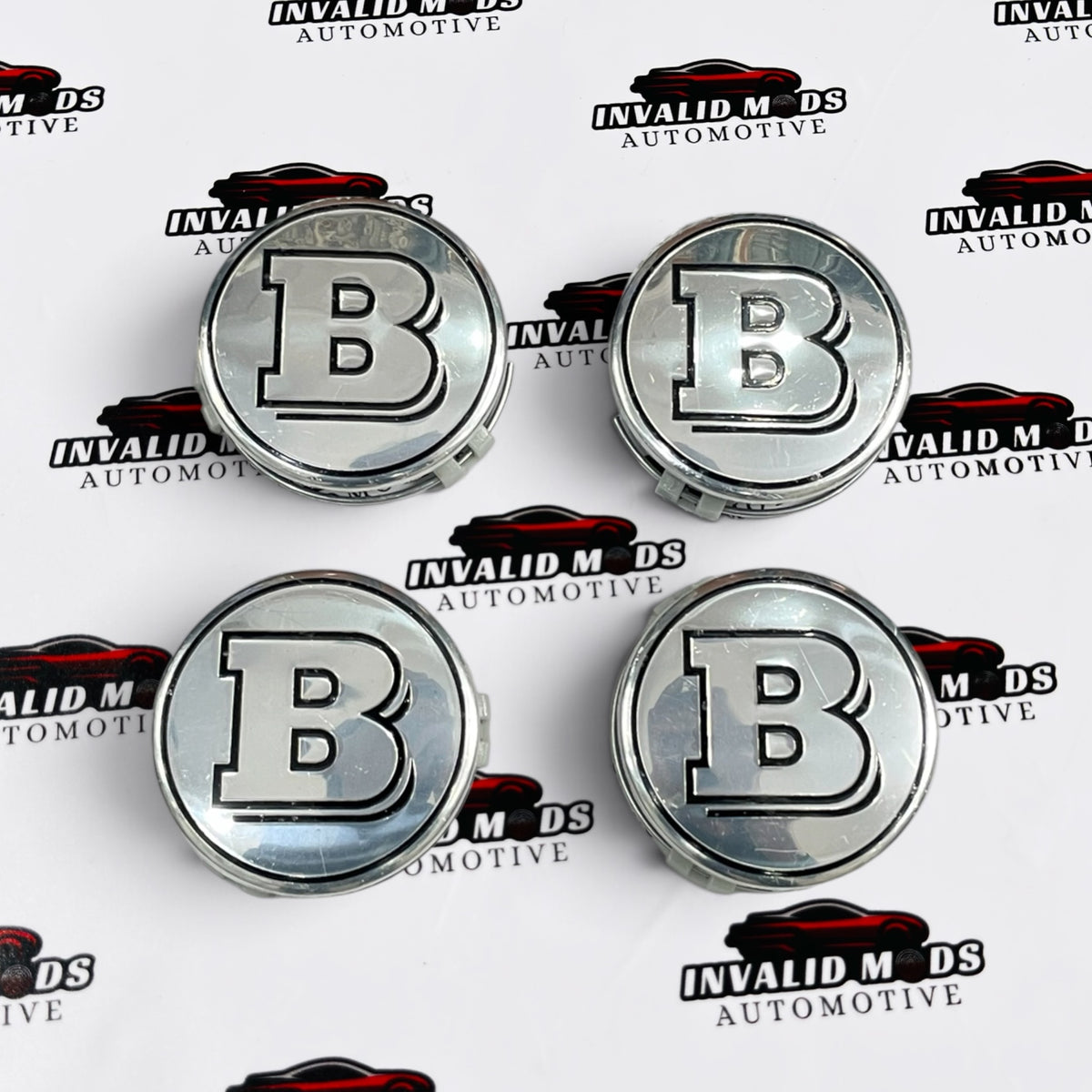 Mercedes-Benz BRABUS Style Wheel Center Caps | Outer Diameter (76.6mm) | Set of 4