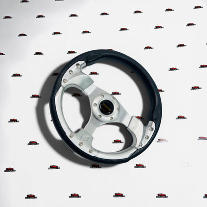 MOMO Round 12-Inch Steering Wheel – Universal Racing Style Performance Wheel