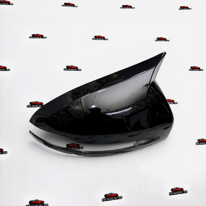 Mercedes-Benz W213 E-Class Side Mirror Covers with LED Indicators | Gloss Black ABS | Fits 2017+ Models