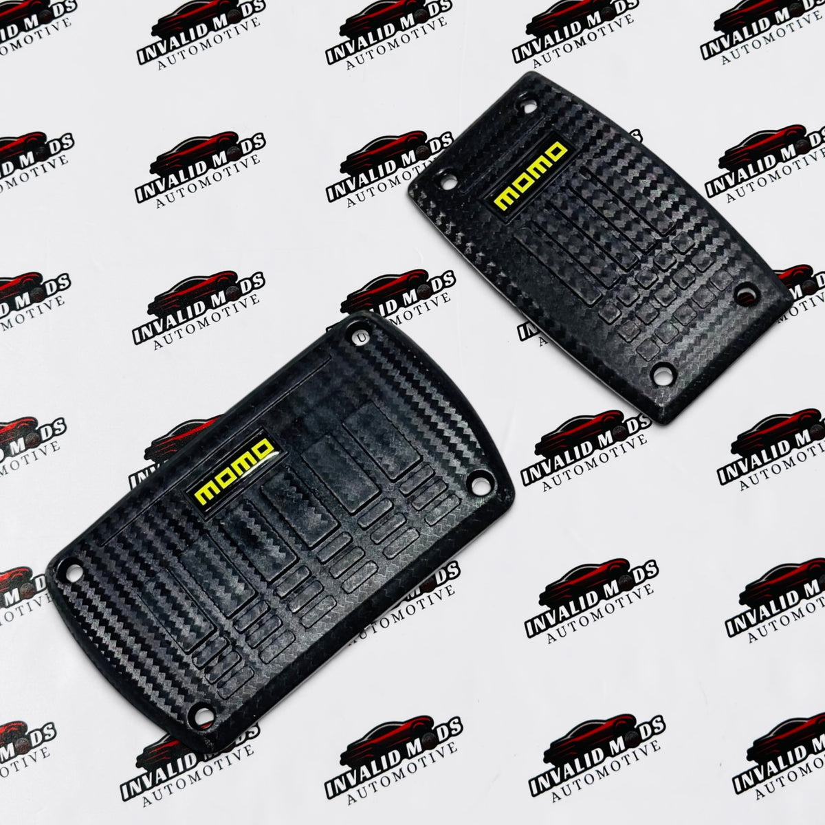 MOMO Pedal Kit for Automatic Cars | Premium ABS Carbon Fiber Finish