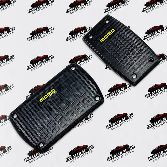 MOMO Pedal Kit for Automatic Cars | Premium ABS Carbon Fiber Finish