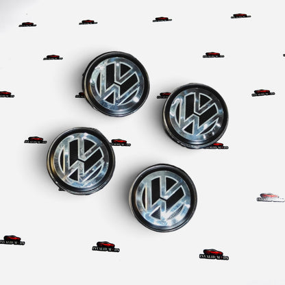 Volkswagen Virtus Alloy Wheel Center Caps  Set of 4 |Outer Diameter (55mm)