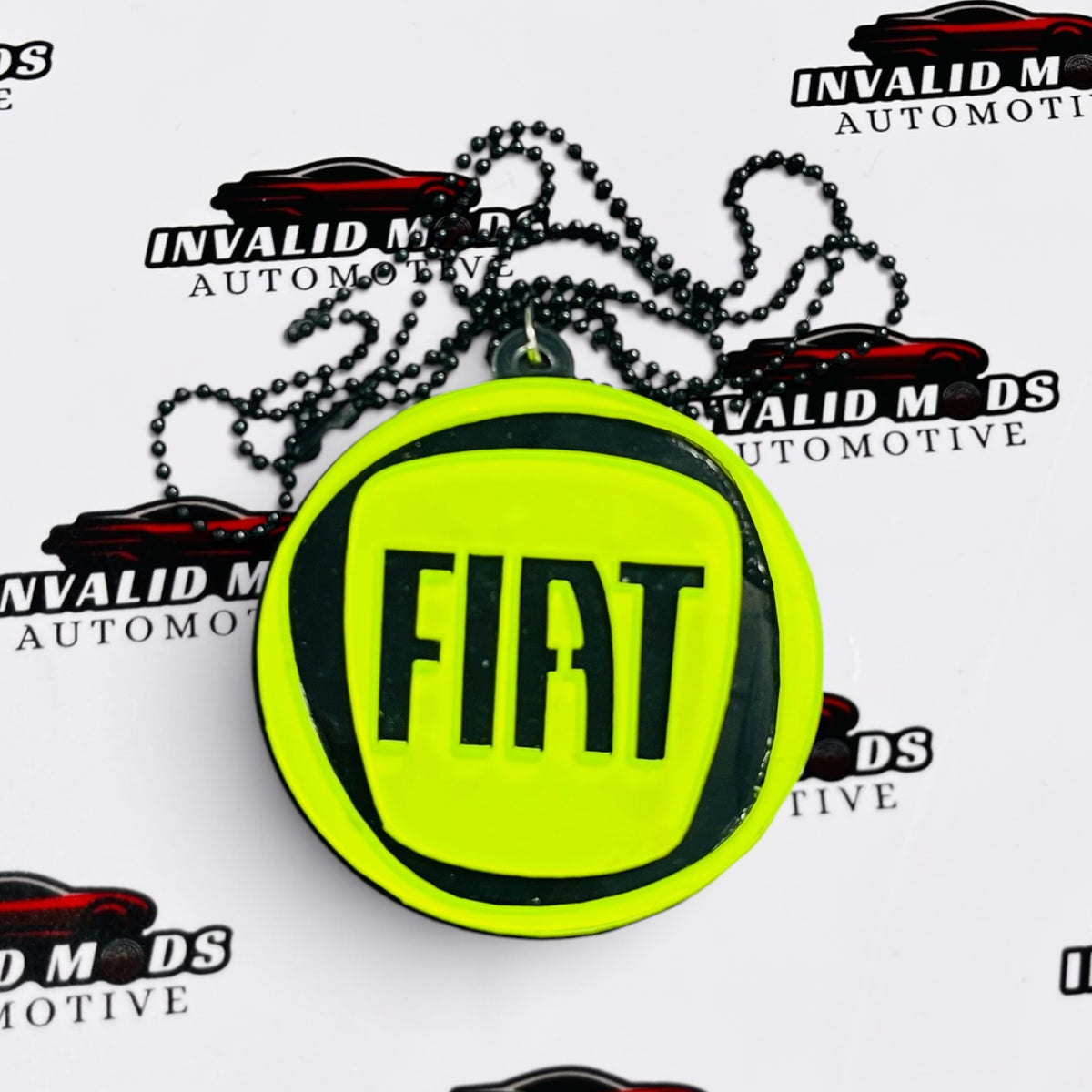 Neon Fluorescent Car Mirror Hanging for All Cars – Stylish Car Interior Accessory
