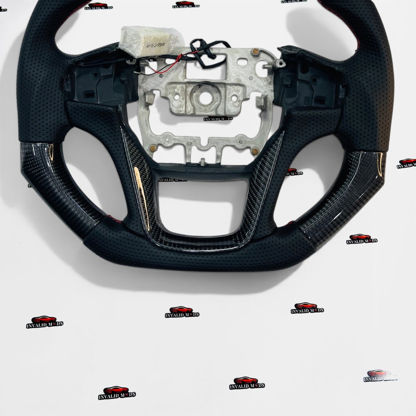 Mahindra Thar Carbon Fiber Steering Wheel with REV Lights – Universal Aftermarket Sport Steering Upgrade