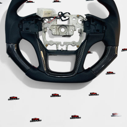 Mahindra Thar Carbon Fiber Steering Wheel with REV Lights – Universal Aftermarket Sport Steering Upgrade