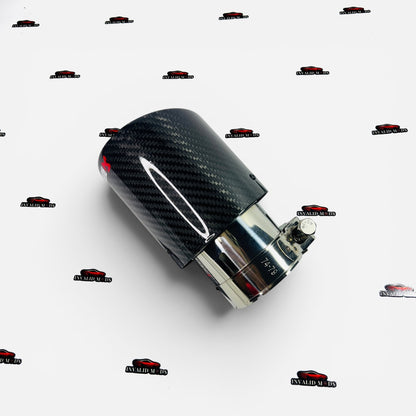 Akrapovic Exhaust Tip | Gloss Carbon Round Single Tip